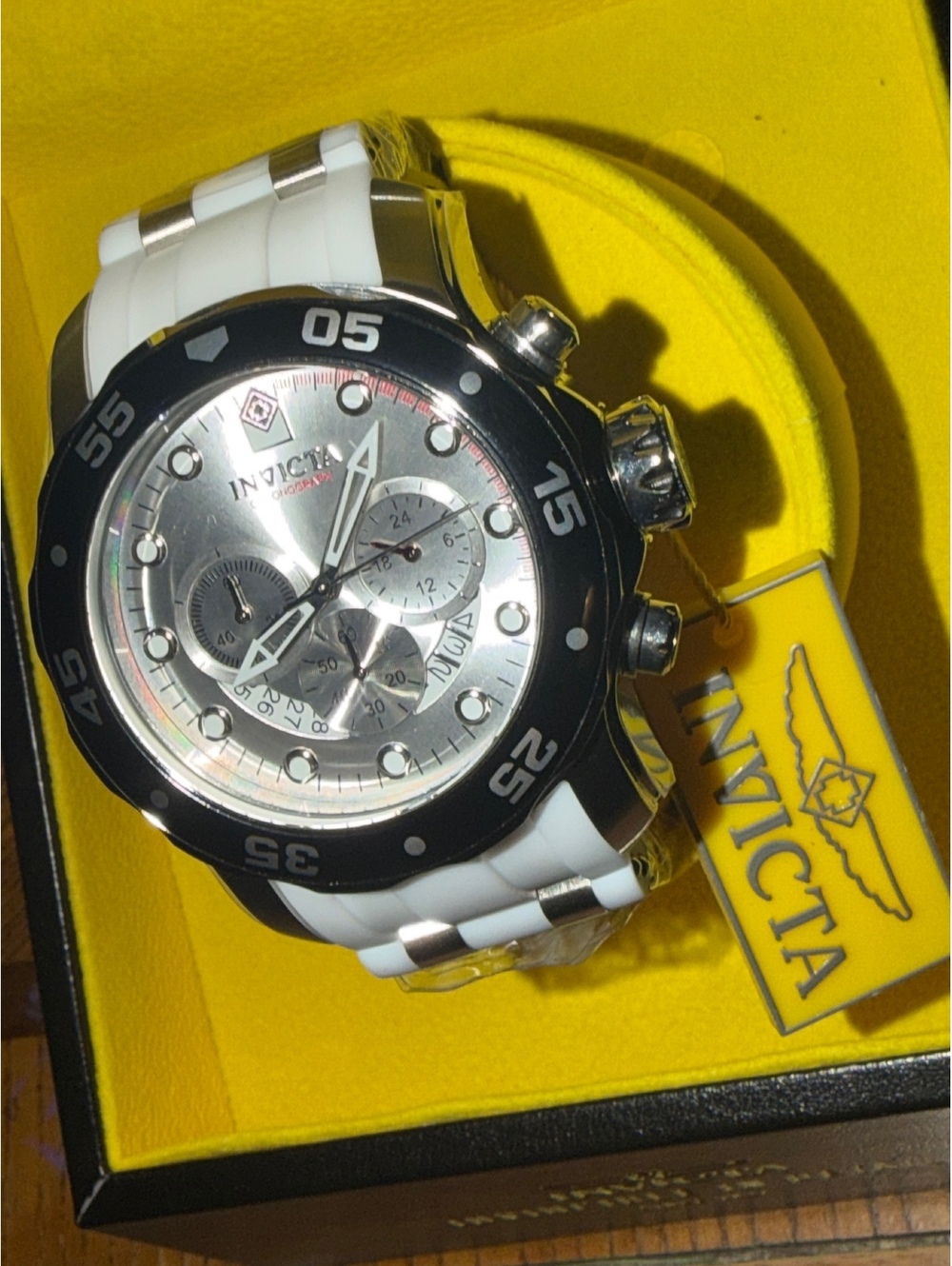 $329 INVICTA PRO DIVER SCUBA MENS WATCH 48mm - STEEL/WHITE